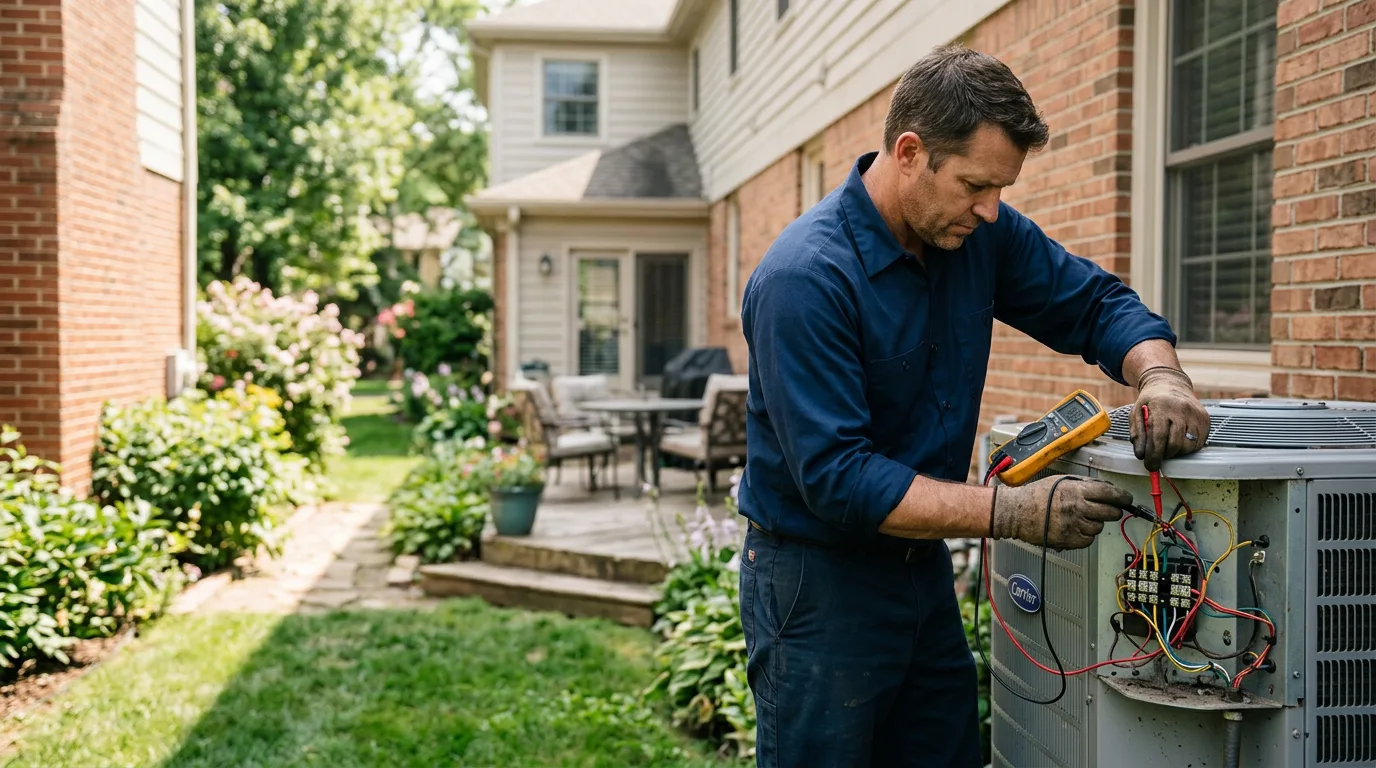 HVAC technician working near Mammoth Lakes, CA